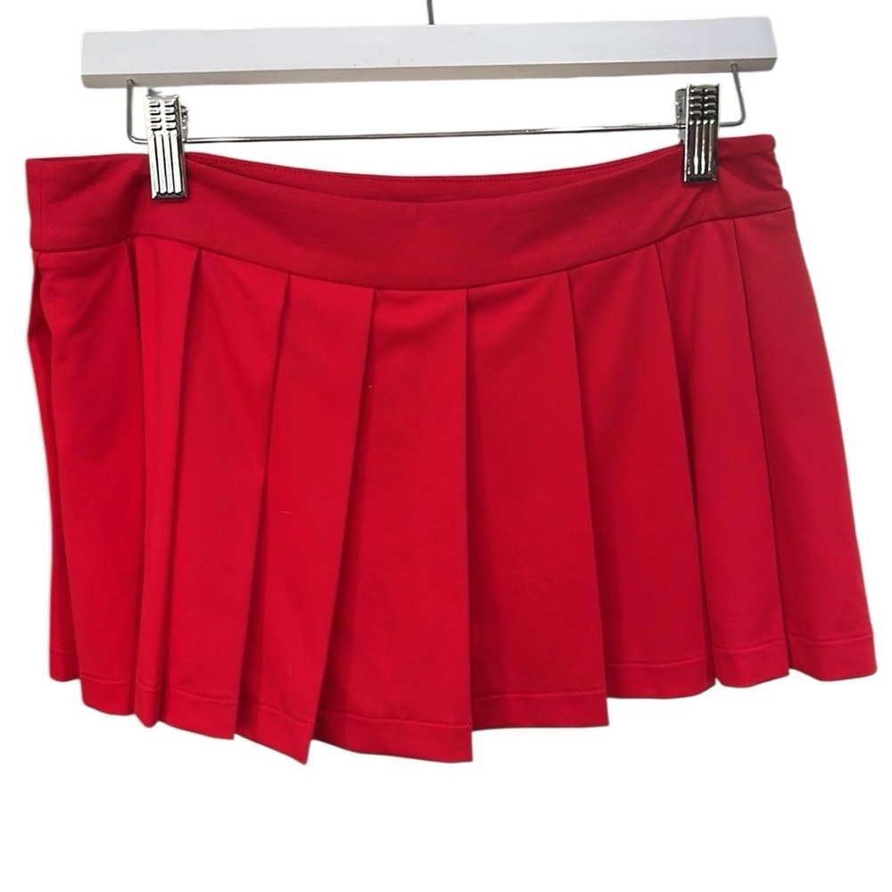 NWT Kim Shui Mini Skort With Pleats SZ M Red - Picture 4 of 8